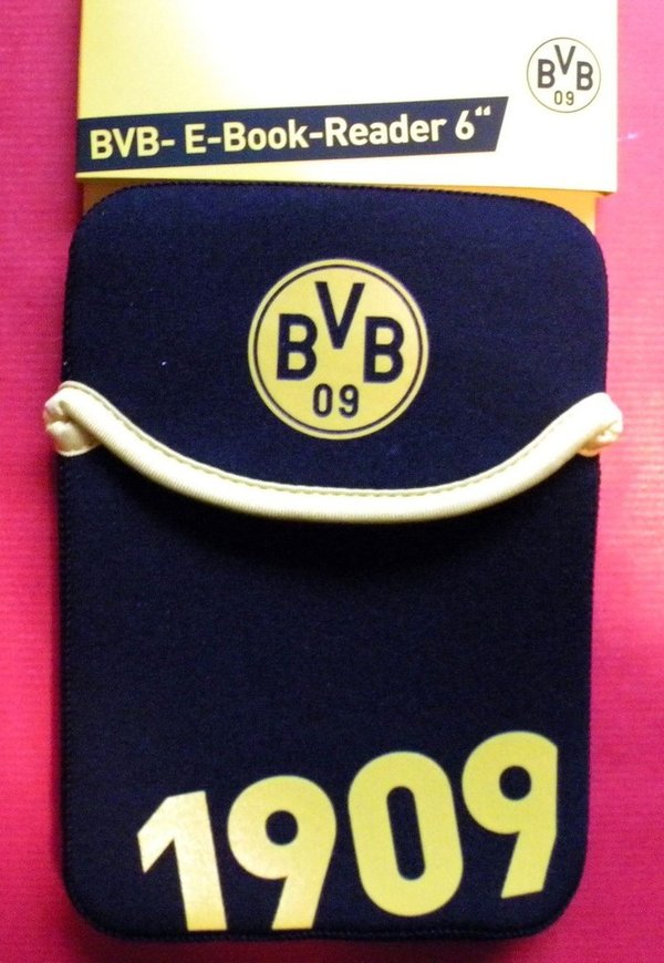 Borussia Dortmund eReader Sleeve für E-Book-Reader bis 6" 6 Zoll  UVP 14,95