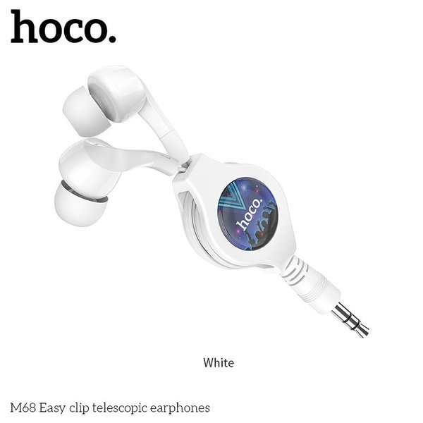 Hoco Teleskopkopfhörer Headset weiß mit 3,5mm Klinke