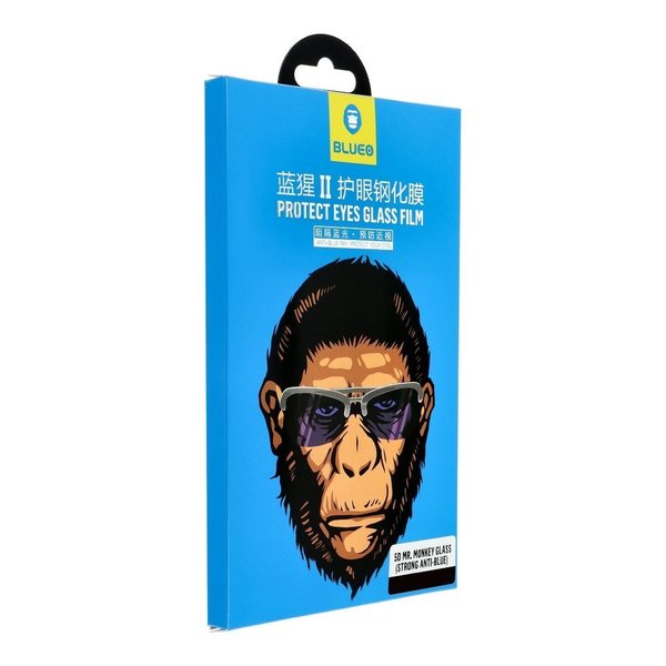 5D Mr. Monkey Glas für Apple iPhone 12 / 12 Pro (6,1") schwarz ( Strong Privacy )