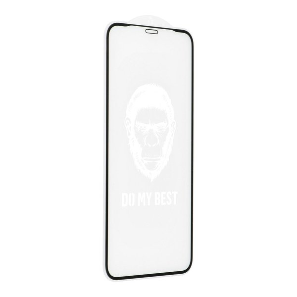 5D Mr. Monkey Glas für Apple iPhone 12 / 12 Pro (6,1") schwarz ( Strong Privacy )