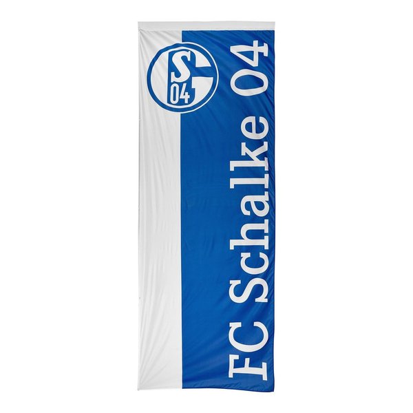 FC Schalke 04 Hissfahne blau weiß 150 x 400cm