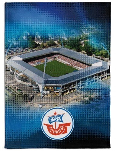 Hansa Rostock Fleecedecke Motiv Ostseestadion 150x200cm