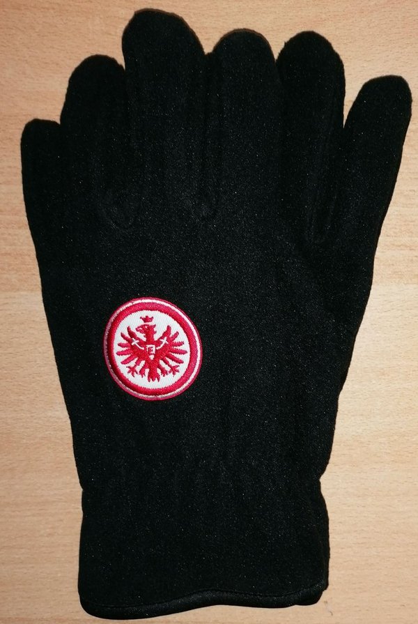 Eintracht Frankfurt Fleece Handschuhe Gr. L schwarz