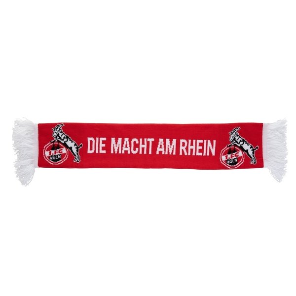 1. FC Köln AUTO-Fanschal "DIE MACHT AM RHEIN" 60*11CM